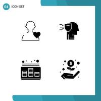 Creative Icons Modern Signs and Symbols of user level personal shield sound Editable Vector Design Elements