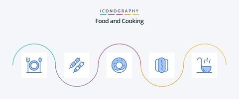 Food Blue 5 Icon Pack Including . food. spoon. kitchen vector