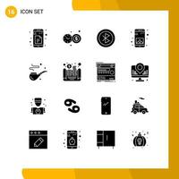 16 Creative Icons Modern Signs and Symbols of pipe mobile computer gallery app Editable Vector Design Elements