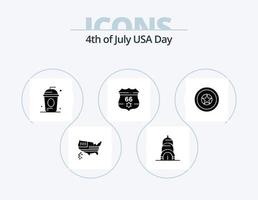 Usa Glyph Icon Pack 5 Icon Design. independece. security. cole. usa. american vector