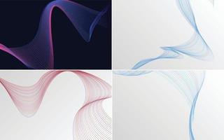 Add a touch of elegance to your presentation with this vector background pack