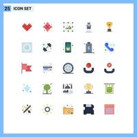 25 Universal Flat Colors Set for Web and Mobile Applications award bot creative artificial robot Editable Vector Design Elements