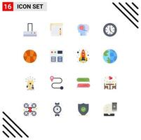 16 User Interface Flat Color Pack of modern Signs and Symbols of set technology communication products devices Editable Pack of Creative Vector Design Elements