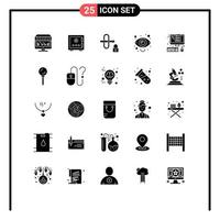 25 Creative Icons Modern Signs and Symbols of market business protection security gateway Editable Vector Design Elements