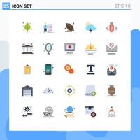 25 Universal Flat Colors Set for Web and Mobile Applications sun storm meeting game american Editable Vector Design Elements