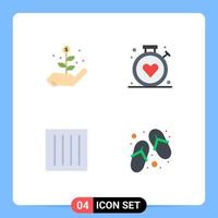 4 User Interface Flat Icon Pack of modern Signs and Symbols of growth drip dry compass medical laundry Editable Vector Design Elements