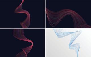Modern wave curve abstract vector background for a stylish presentation