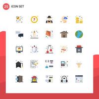 Set of 25 Modern UI Icons Symbols Signs for coins energy farmer mind head Editable Vector Design Elements