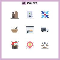 9 Creative Icons Modern Signs and Symbols of service science stations soup minimize Editable Vector Design Elements