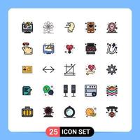 25 Creative Icons Modern Signs and Symbols of smartphone learning research education man Editable Vector Design Elements