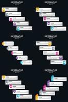 agregue interés visual a su presentación con infografías vectoriales vector