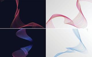 Enhance your presentations with this set of 4 vector backgrounds