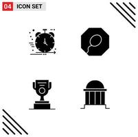 Universal Icon Symbols Group of Modern Solid Glyphs of product award development sperm architecture Editable Vector Design Elements