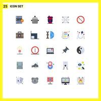 Universal Icon Symbols Group of 25 Modern Flat Colors of programing design kitchen coding juice Editable Vector Design Elements