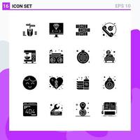 16 Creative Icons Modern Signs and Symbols of electric received education phone checked Editable Vector Design Elements