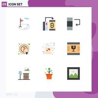 User Interface Pack of 9 Basic Flat Colors of coffee question money mark swap Editable Vector Design Elements