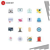 paquete de iconos de vector de stock de 16 signos y símbolos de línea para recibir ok seguridad comprobada educación paquete editable de elementos creativos de diseño de vectores