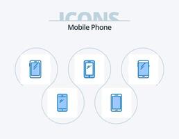 Mobile Phone Blue Icon Pack 5 Icon Design. . huawei. vector