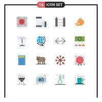 paquete de iconos de vector de stock de 16 signos y símbolos de línea para ducha fruta alambre de púas paquete editable de elementos de diseño de vector creativo