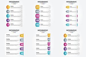 este conjunto de infografías vectoriales es excelente para publicitar su negocio en folletos. volantes y revistas. vector