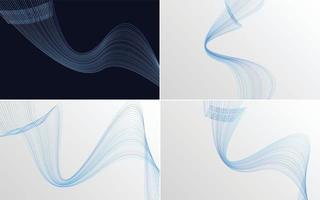 Modern wave curve abstract vector background for a playful presentation