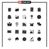 Set of 25 Modern UI Icons Symbols Signs for responsive internet play dynamic tree Editable Vector Design Elements