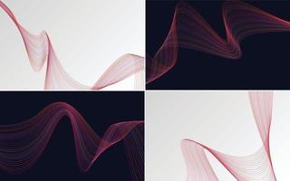 Modern wave curve abstract vector background for a lighthearted presentation