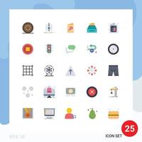 25 iconos creativos signos y símbolos modernos de archivos de investigación de contabilidad de datos símbolo elementos de diseño vectorial editables vector