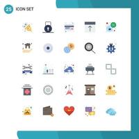 25 Universal Flat Colors Set for Web and Mobile Applications tea break debit card page interface Editable Vector Design Elements