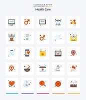 Creative Health Care 25 Flat icon pack  Such As band. . machine. nursing home. home vector