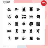 Set of 25 Modern UI Icons Symbols Signs for baby tool graph graphic crop Editable Vector Design Elements