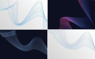 Add a modern touch to your presentation with this wave curve abstract vector background