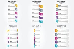 este conjunto de ilustraciones vectoriales es ideal para crear infografías para publicidad. folletos volantes y revistas. vector