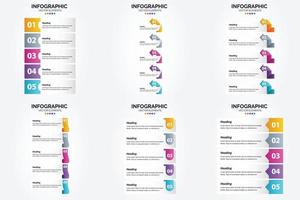 las ilustraciones vectoriales de este conjunto son ideales para crear infografías para publicidad. folletos volantes y revistas. vector