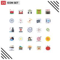 Stock Vector Icon Pack of 25 Line Signs and Symbols for arena program medical path designer Editable Vector Design Elements