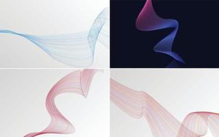 Add a touch of sophistication to your design with this set of 4 vector backgrounds