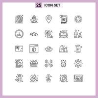 25 Thematic Vector Lines and Editable Symbols of gem alert map information standard Editable Vector Design Elements