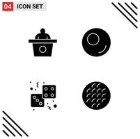 Set of Commercial Solid Glyphs pack for conference play outline casino belgian Editable Vector Design Elements