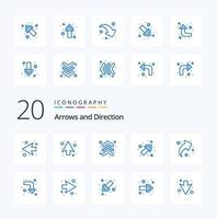 20 Arrow Blue Color icon Pack like arrow reload up arrows up vector