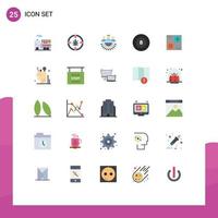 Set of 25 Modern UI Icons Symbols Signs for capital sport allocation billiard outsource Editable Vector Design Elements