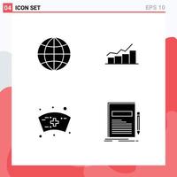 Creative Icons Modern Signs and Symbols of global cap growth graph nurse Editable Vector Design Elements
