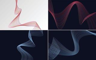 Add visual interest to your presentations with this set of 4 vector backgrounds