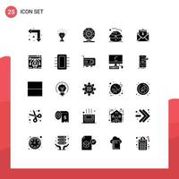 25 Creative Icons Modern Signs and Symbols of open motion prize laboratory biology Editable Vector Design Elements