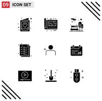 9 Creative Icons Modern Signs and Symbols of text sheet sheet plan document garden Editable Vector Design Elements