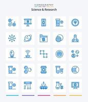 Creative Science 25 Blue icon pack  Such As network. biological. science. bio. science vector