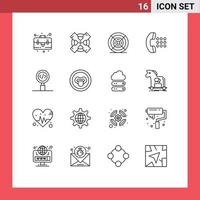 16 Thematic Vector Outlines and Editable Symbols of programming coding printing code dial Editable Vector Design Elements