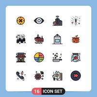 16 Creative Icons Modern Signs and Symbols of store shop wifi sale spark Editable Creative Vector Design Elements