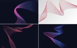 Enhance your designs with this set of 4 vector backgrounds