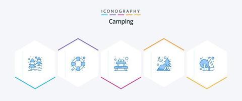 Camping 25 Blue icon pack including . green. furniture. tree. forest vector