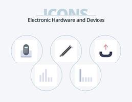 Devices Flat Icon Pack 5 Icon Design. . phone. audio. outgoing. sound vector